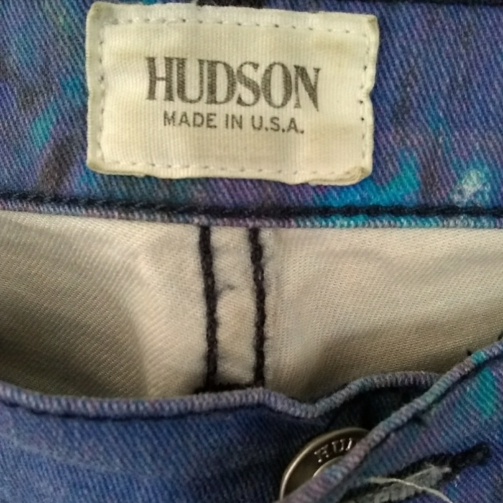 πππ HUDSON GALAXY SPLATTER SKINNY JEANSπππ - Picture 3 of 4